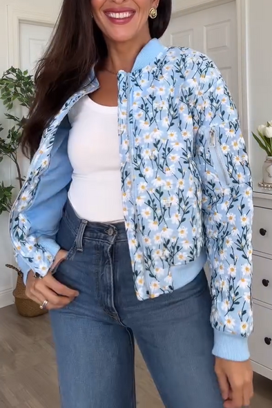 Women's Spring Fashion Daisy Embroidered Jacket