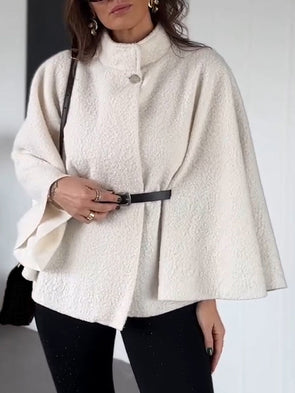 Women's Round Neck Casual Cape Top