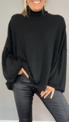 Women's High Collar Loose Casual Top