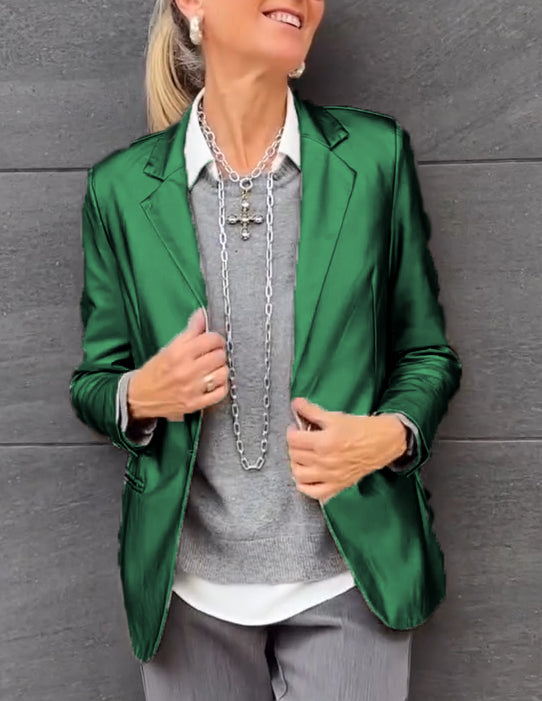 Women's Lapel Fashion Casual Suit Jacket