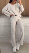 Women's Round Neck Casual All-match Suit