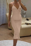 Women's Elegant Water Brick Chain Party Slim Dress