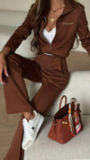 Women's Zipper Slim Fit Fashion Casual Suit