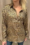 Women's fashionable leopard print shirt