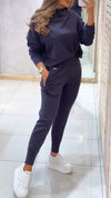 Women's High Collar Long Sleeve Casual Sports Suit