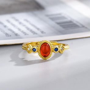 Little Palace Bird Temperament Retro Open Ring for Women