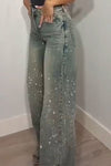 Women's Cool Rhinestone Jeans