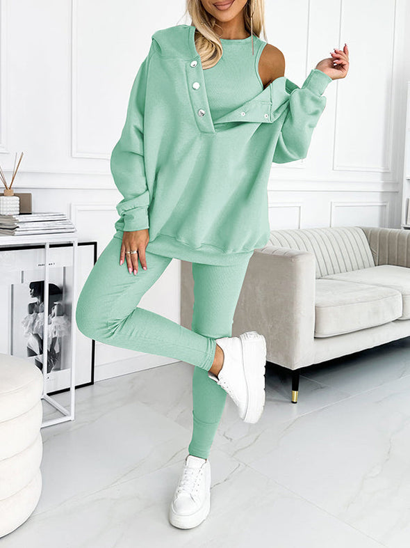 Hooded Casual and Comfortable Sweatshirt Suit