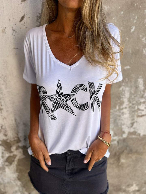 Stylish V-neck T-shirt