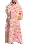 Women's Home Oversized Thermal Pajama Pullover