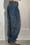 Women's Casual Rhinestone Loose Harem Jeans