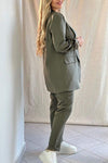 Women's Casual Lapel Loose Suit Two-piece Suit