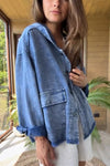 Women's Casual Hooded Denim Jacket