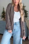 Women's Casual V-neck Long-sleeved Cardigan