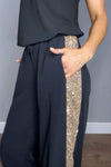 Women's Fashion Sequin Patchwork Trousers