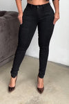 Women's Fashion Solid Color Hot Diamond Slim Elastic Skinny Pants