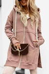 Women's Long Sleeve Hooded Coat