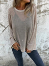 Round Neck Cutout Top