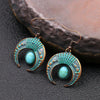 Crescent Simple Personality Accessories with Turquoise Earrings