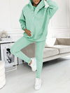 (S-5XL) Plus Size Hooded Casual and Comfortable Sweatshirt Three-piece Suit