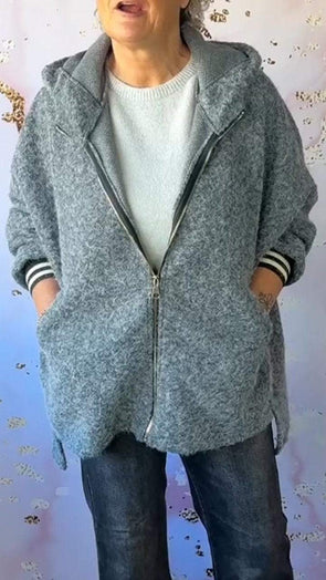 Women's Hooded Long Sleeve Casual Sweatshirt Coat