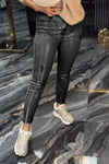 Women's Casual Gold Foil Slim Pants