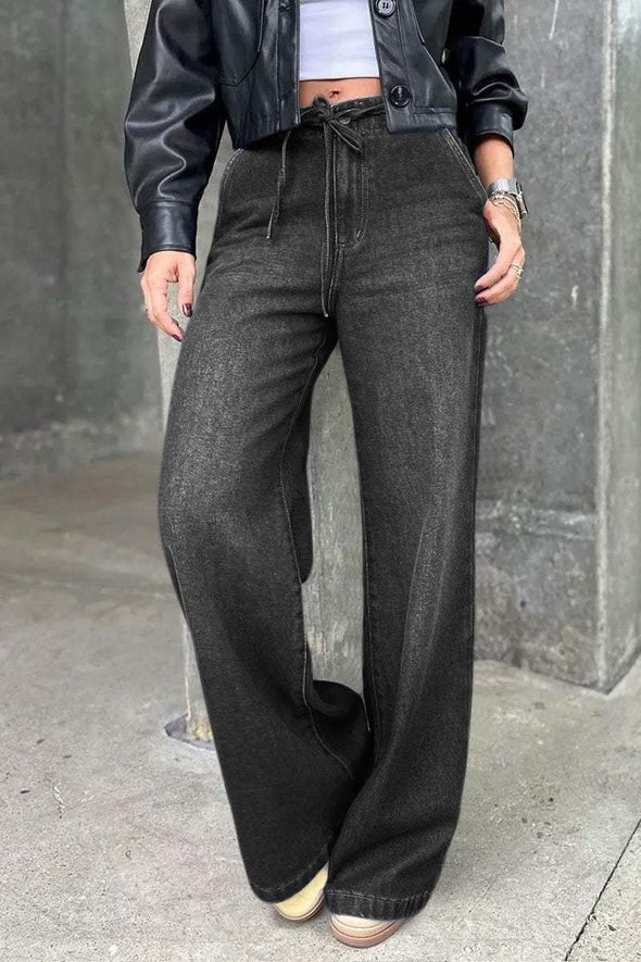 Women's Casual Wide-leg Jeans