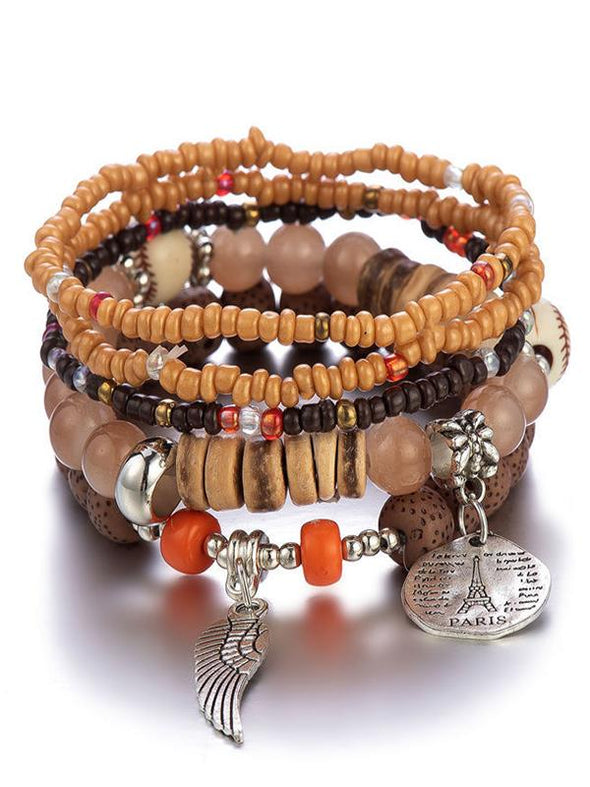 Women's Colorful Bohemian Multi-layer Stretch Bracelet