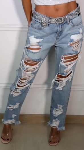 Women's Ripped Casual Jeans