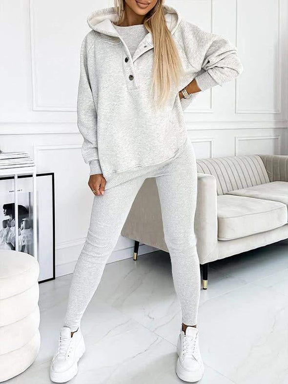 Hooded Casual and Comfortable Sweatshirt Suit