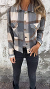 Casual Lapel Plaid Coat