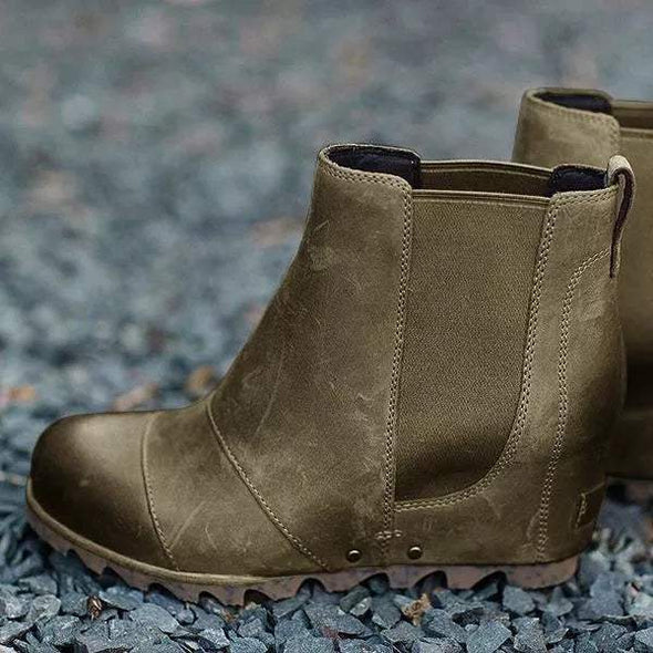 Women Wedge Ankle Booties