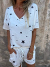 Comfortable Star Print Set