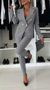 Women's Lapel Long Sleeve Elegant Suit