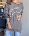 Women's Casual Letter Print Round Neck Sweatshirt