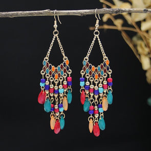 Bohemian Retro Water Drop Earrings