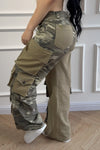 Women's Casual Street Style Multi-pocket Cargo Straight Pants