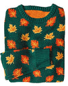 Halloween Maple Leaf Design Casual Sweater