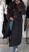 Women's Furry Long Warm Casual Cotton Coat