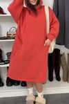 women's hooded sweatshirt dress