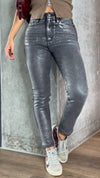 Women's Casual Tight Silver Jeans