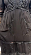 V-neck Lace Sheer Dress