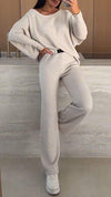 Women's Round Neck Casual All-match Suit