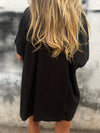 Comfortable Long Shirt In Cotton and Linen