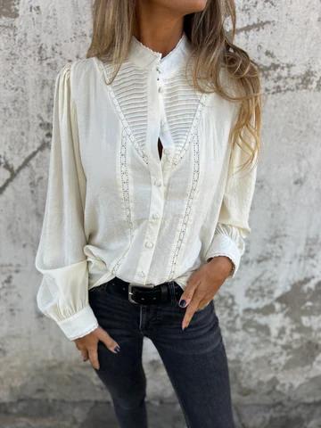 Casual Round Neck Long Sleeve Top