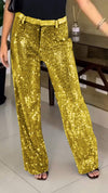 Women's Rhinestone Casual Straight Pants