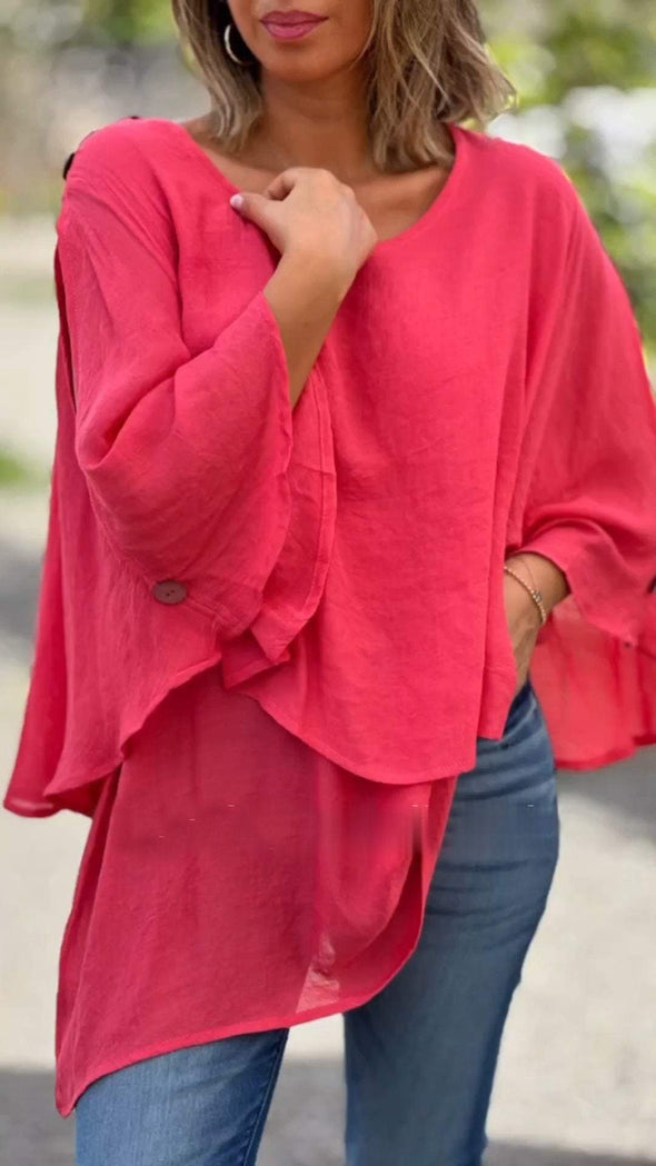 Chiffon Irregular Top