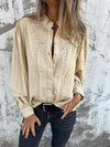 Casual Round Neck Long Sleeve Top