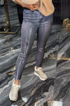 Women's Casual Gold Foil Slim Pants