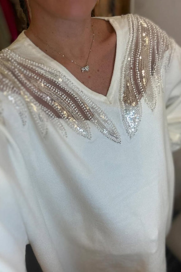 Women's Fashion Sequin Jumper